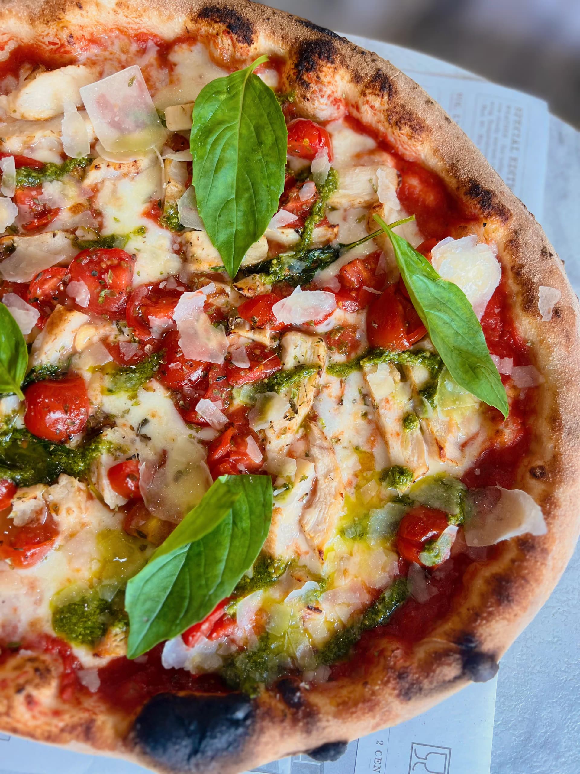 Pizza Poulet Pesto